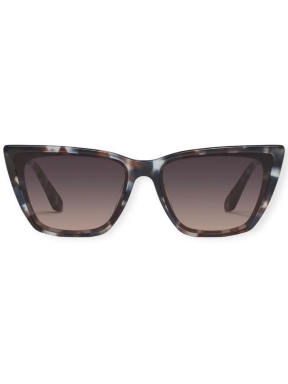 QUAY Call The Shots Remixed Sunglasses Storm Tort Gold Frame Smoke Taupe Lens